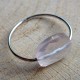 Zilveren ring rozekwarts